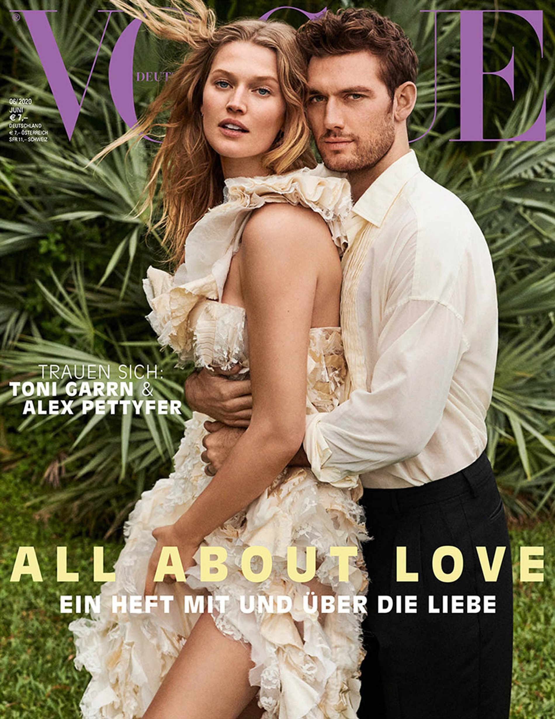 Тони Гаррн и Алекс Петтифер на обложке немецкого Vogue в 2020 году