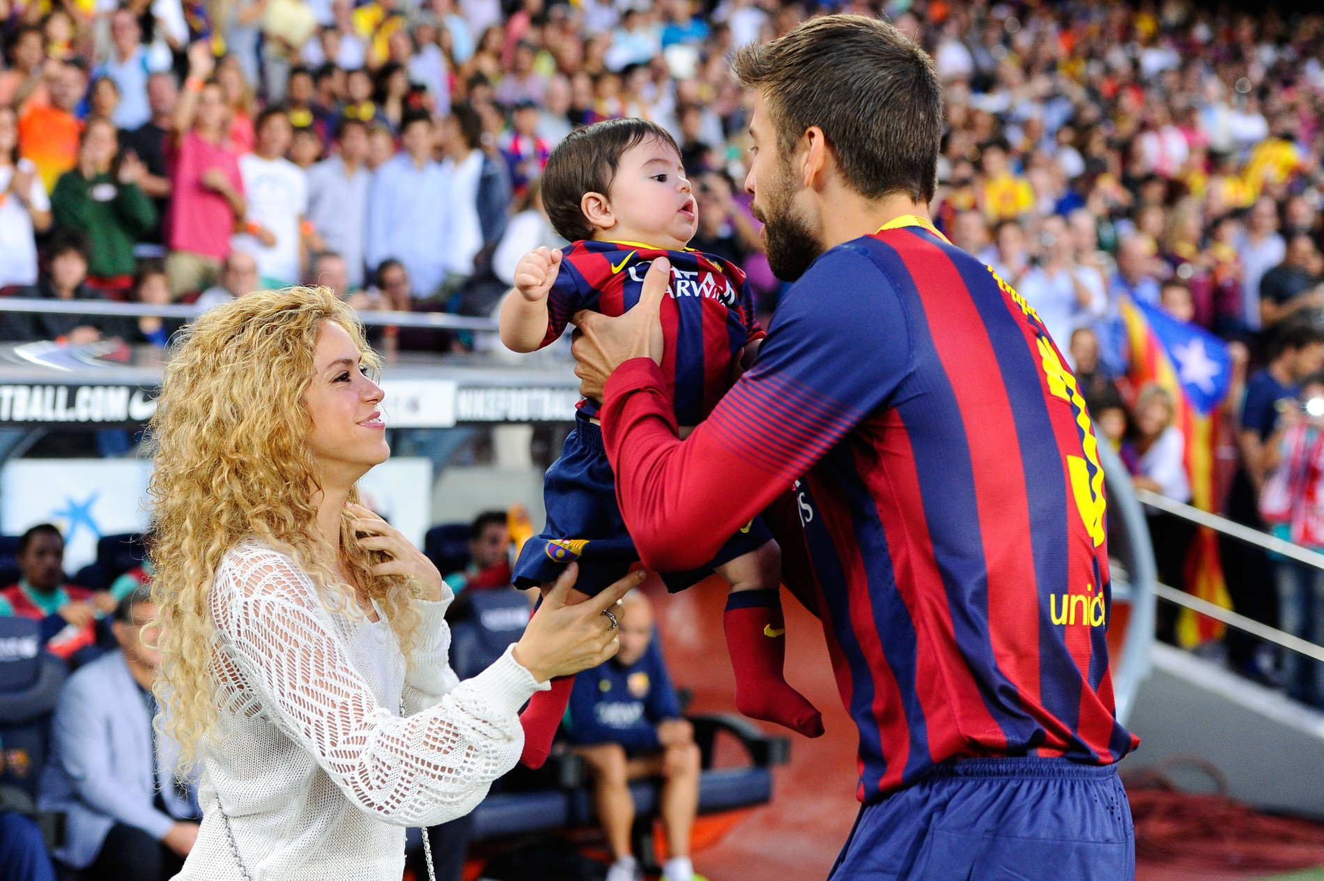 Шакира и Жерар Пике с сыном
Фото: Getty Images