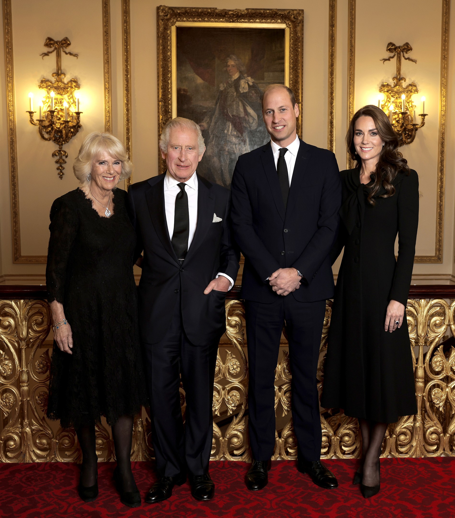 Королева-консорт Камилла, король Карл III, принц Уильям и Кейт Миддлтон
Фото: Getty Images