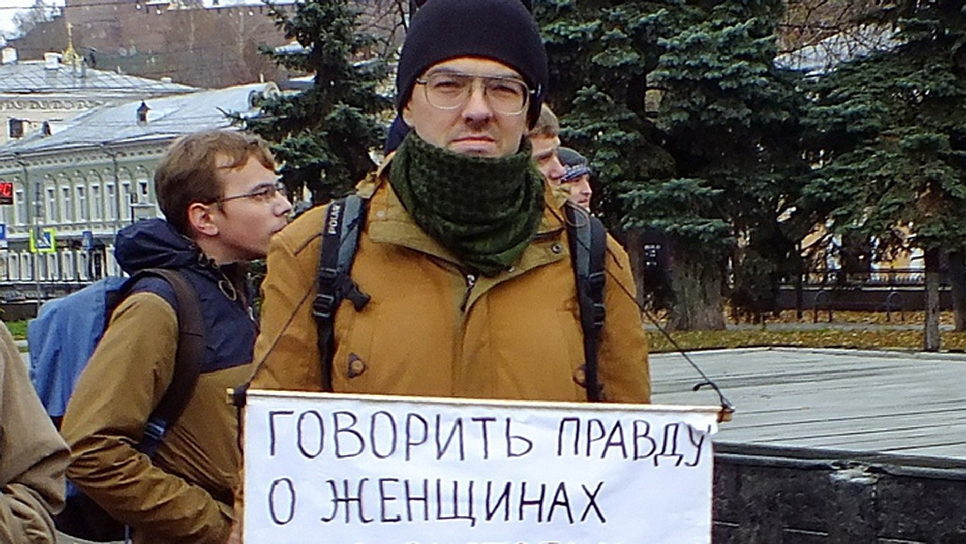 Алексей Поднебесный на одном из митингов. Источник: соцсети Алексея Поднебесного
