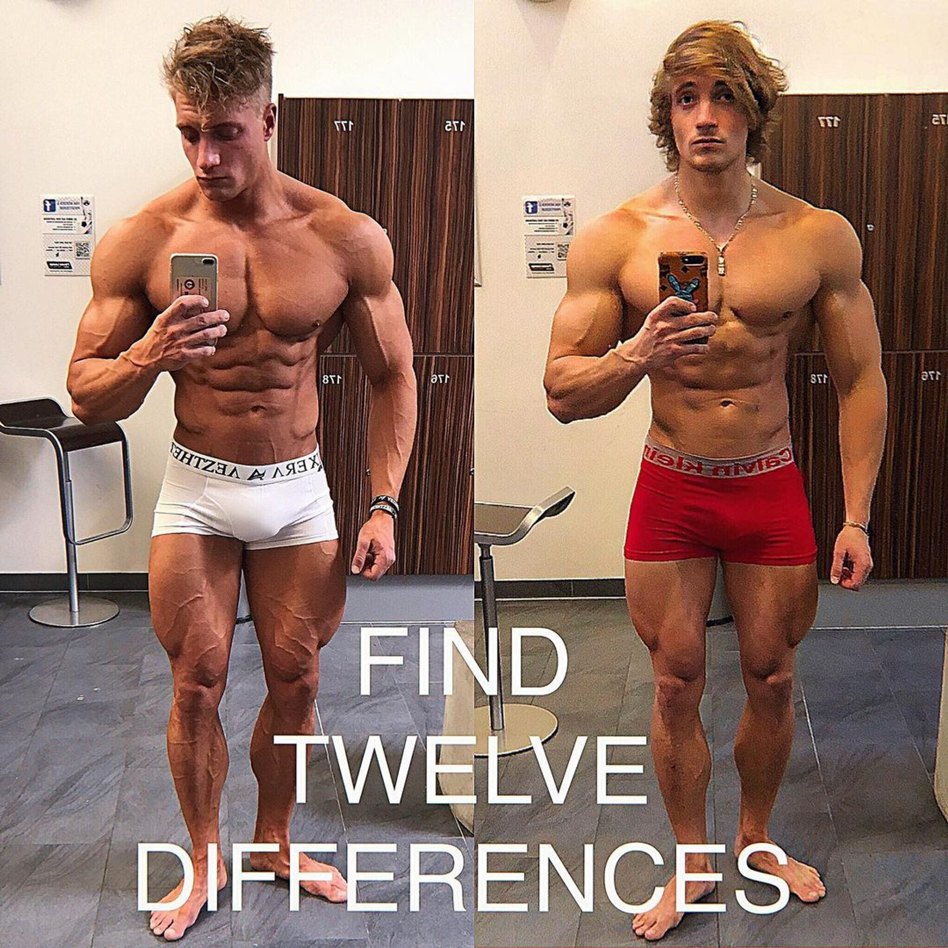 «Найдите 12 отличий»: слева — Джо Линднер во время приема стероидов, справа — в тот период, когда он от них отказался
Фото: Инстаграм* @joesthetics