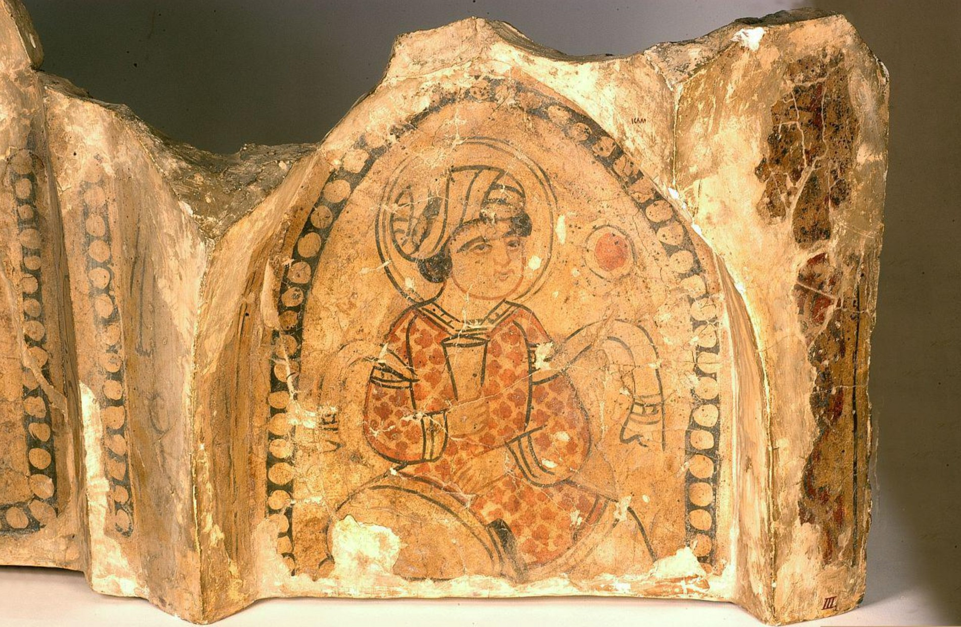 Фрагмент фрески из ванной дома в Каире, XII век. Источник: Museum of Islamic Art 