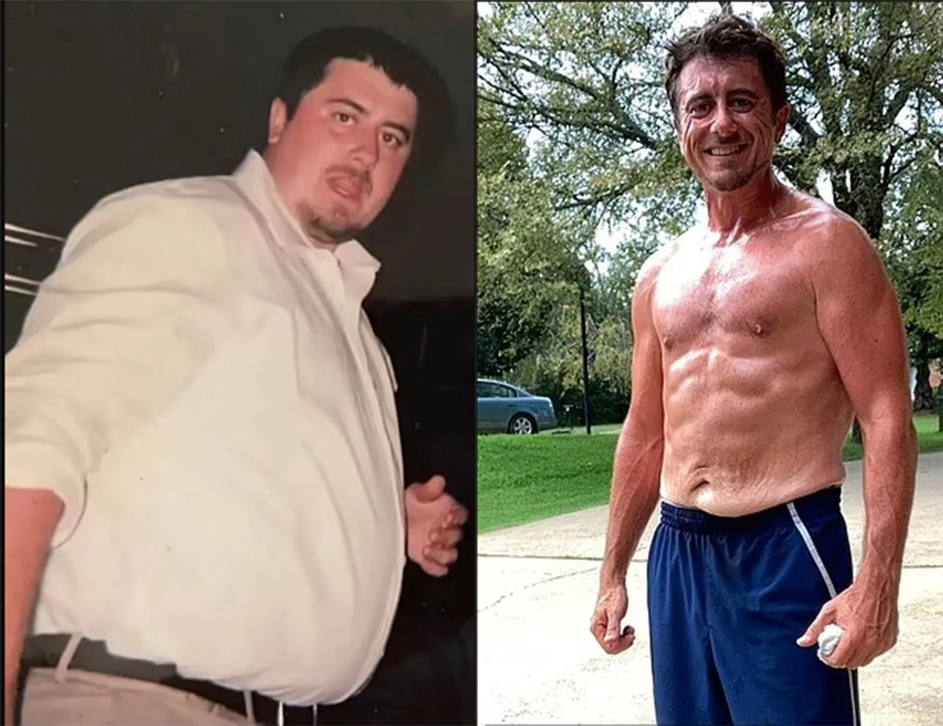 Крис до и после похудения. Фото: Инстаграм* @og_chris_terell