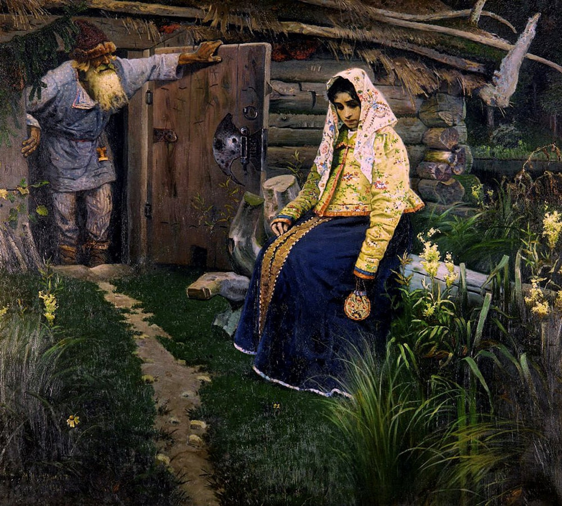 Михаил Нестеров. «За приворотным зельем» (1886)