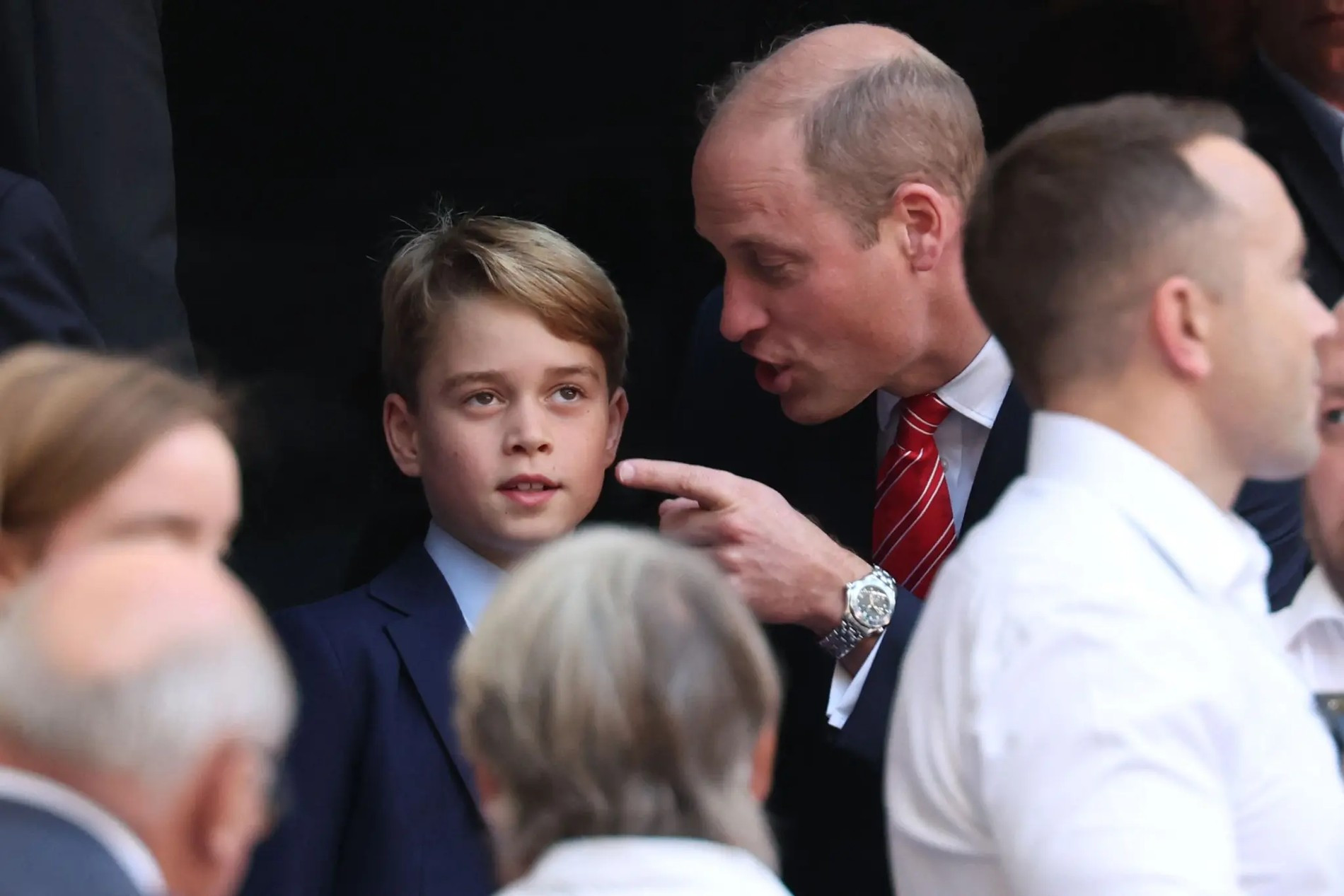 В какой-то момент Уильям даже погрозил сыну пальцем. Фото: Getty Images