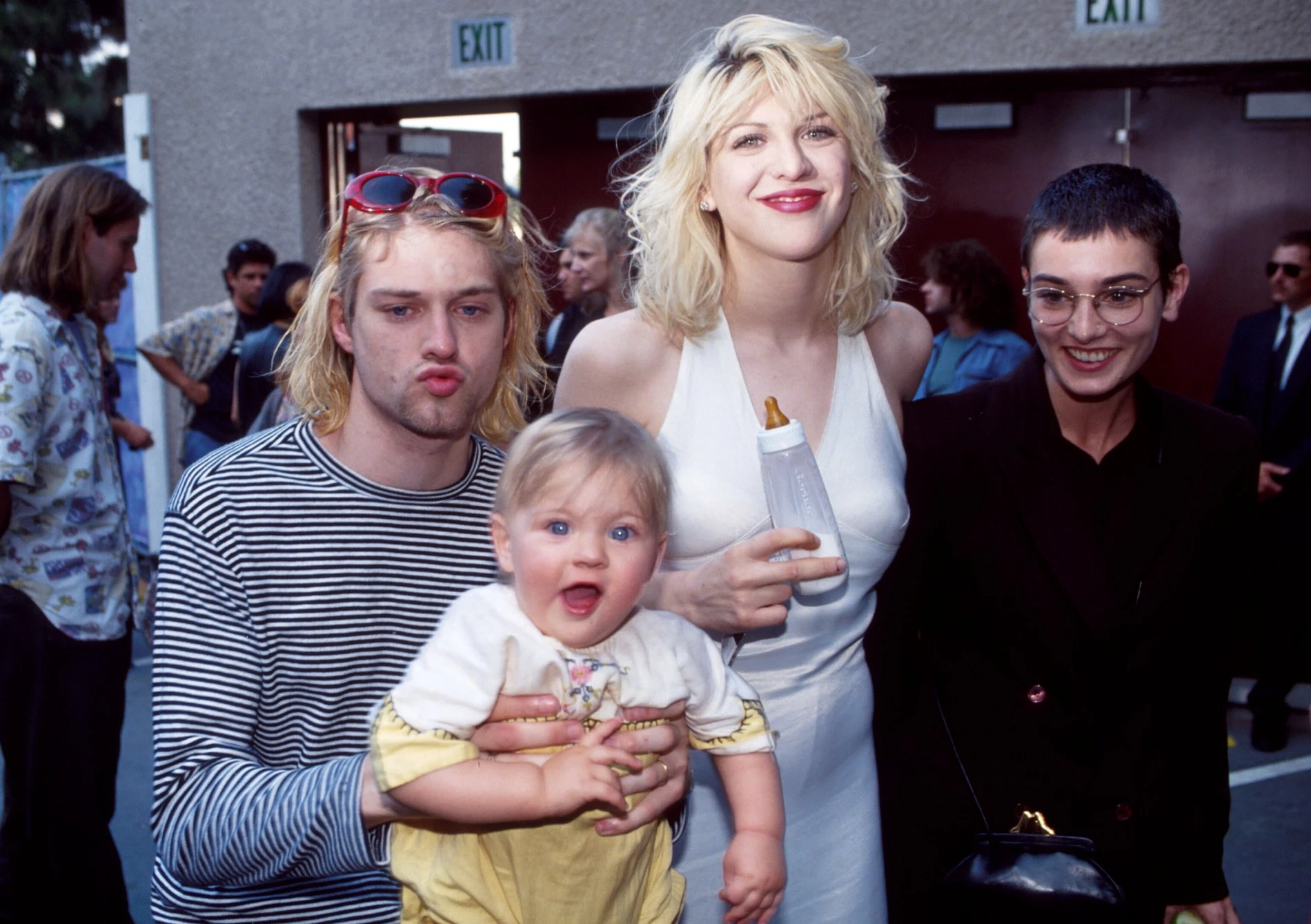 Курт Кобейн и Кортни Лав с дочерью Фрэнсис в 1993 году. Фото: Getty Images