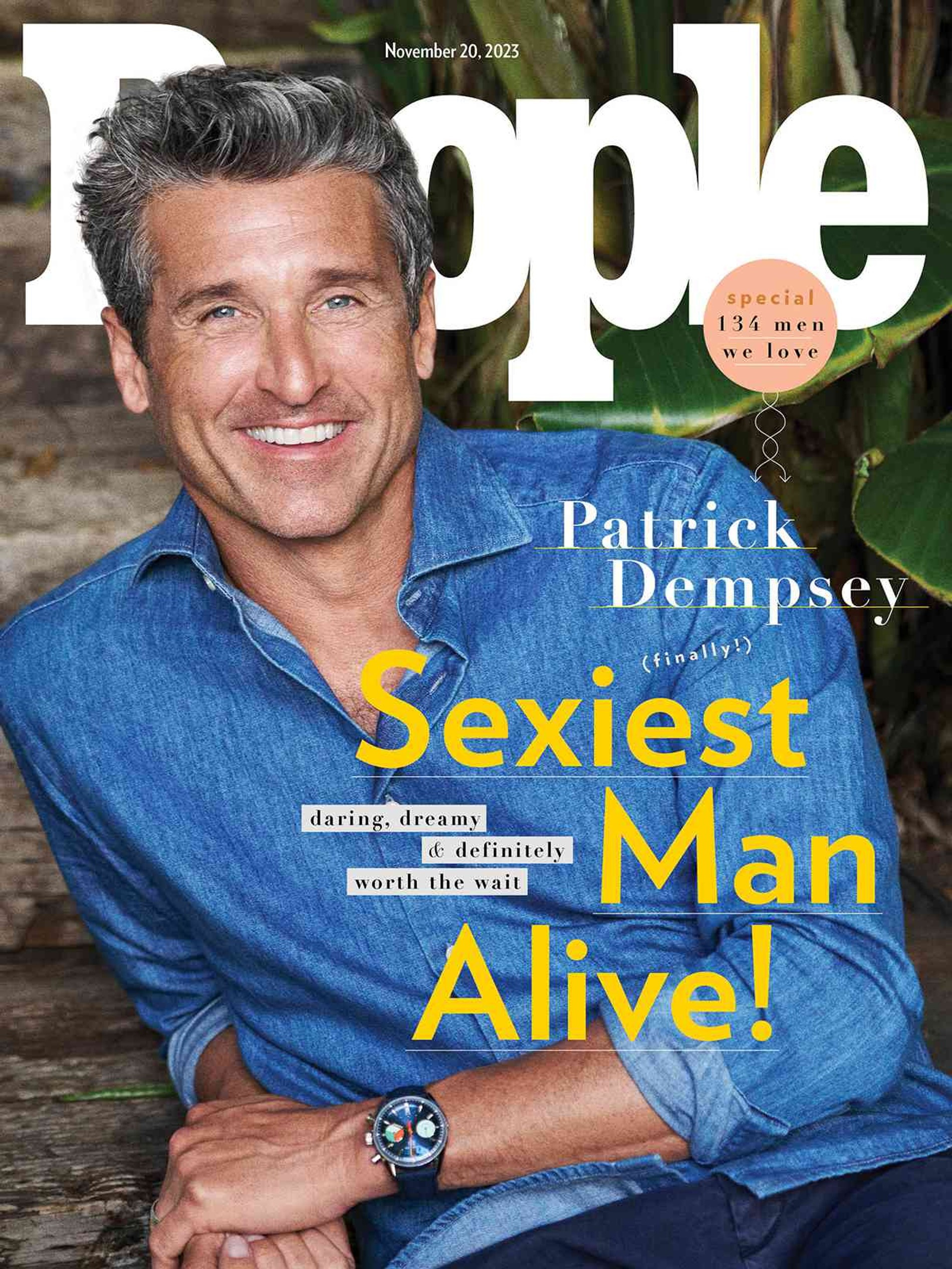 Самый сексуальный мужчина 2023 года Патрик Демпси на обложке People. Фото: People