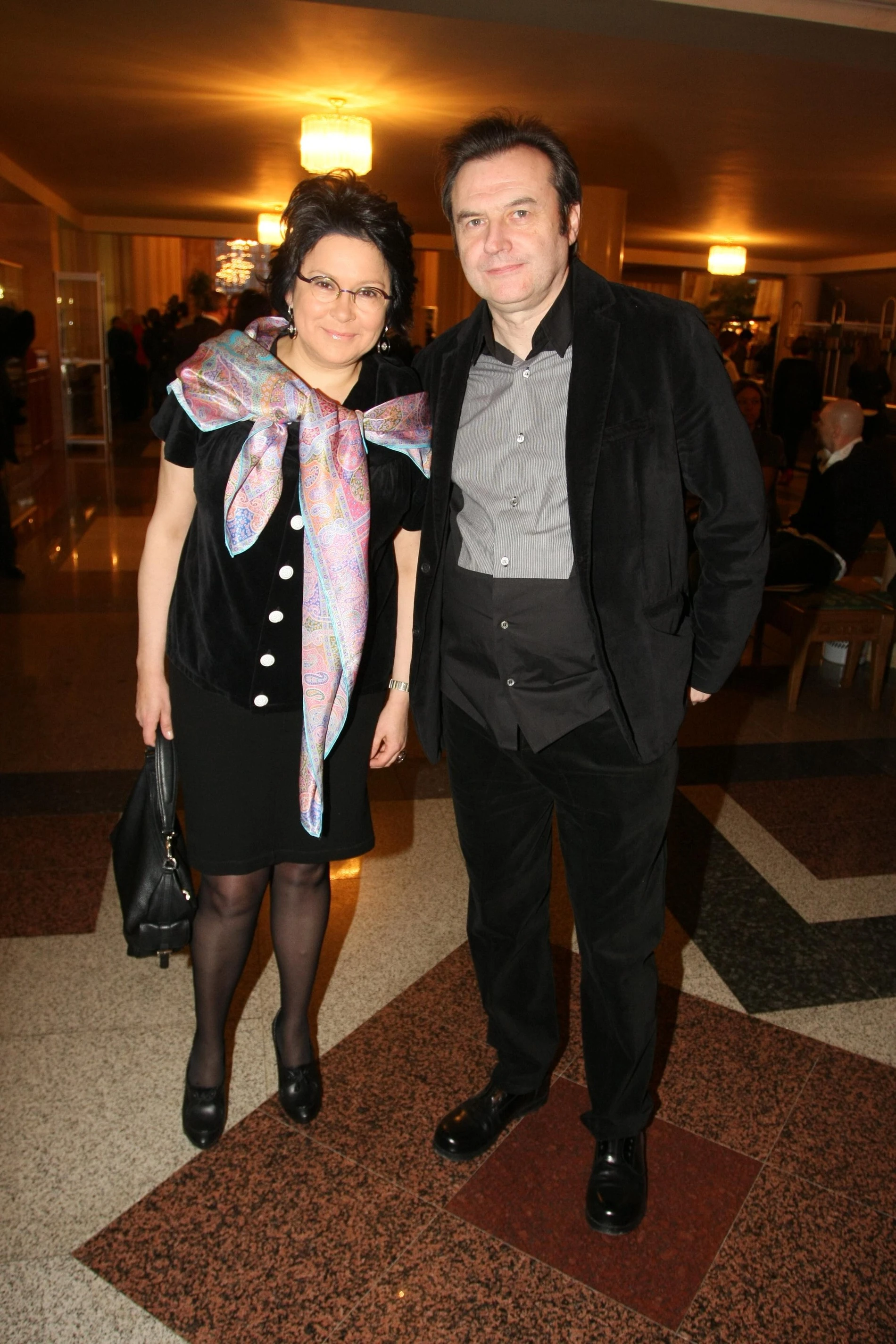 Алексей Учитель с женой. Фото: Legion-Media 