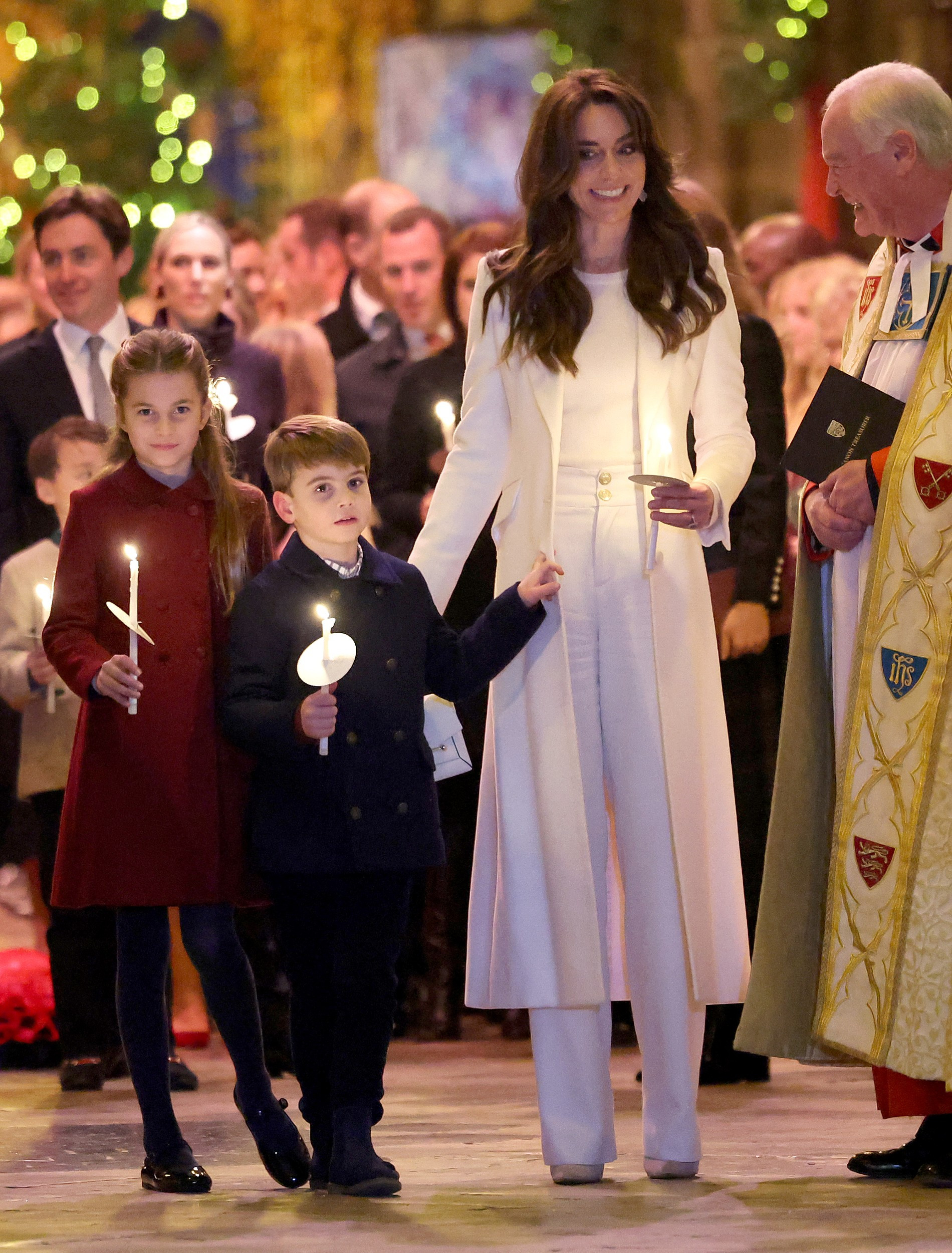Кейт Миддлтон с принцем Луи и принцессой Шарлоттой. Фото: Getty Images