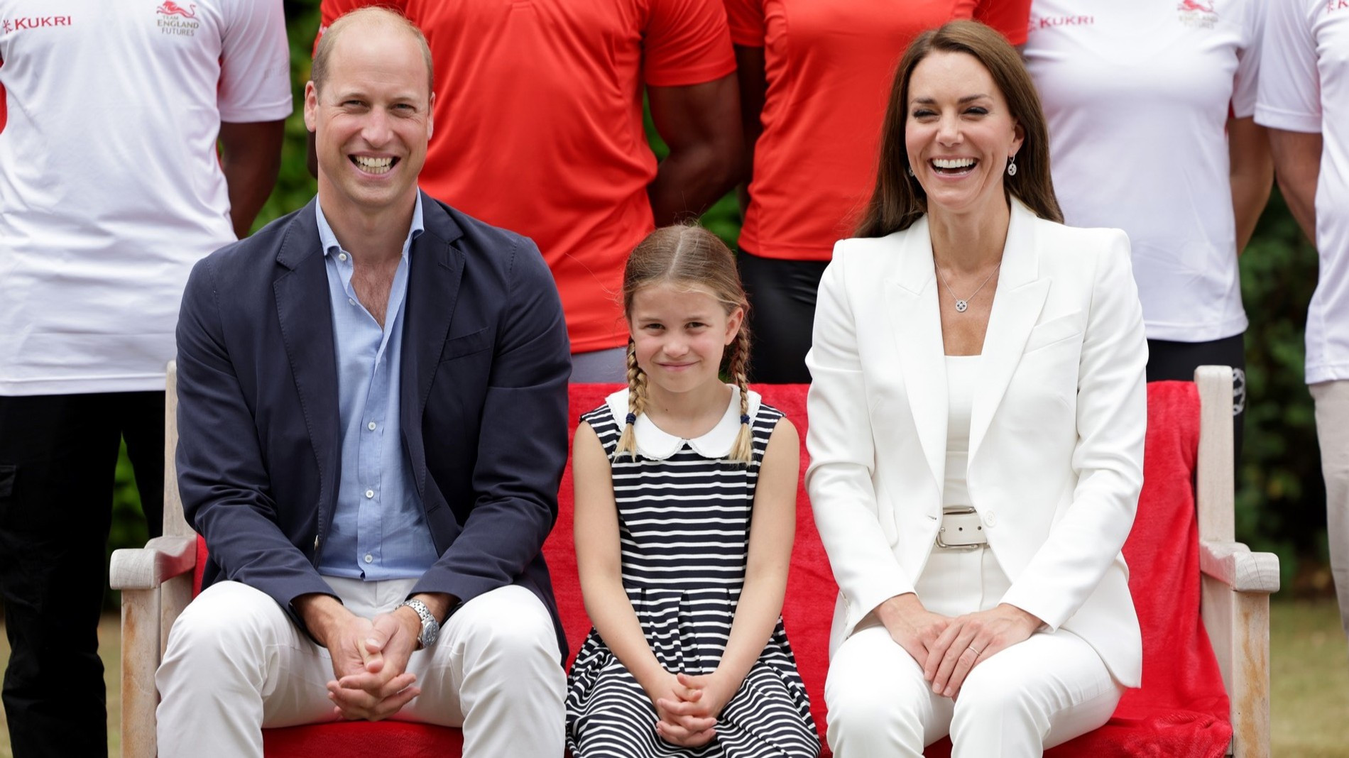Принц Уильям, принцесса Шарлотта и Кейт Миддлтон. Фото: Getty Images