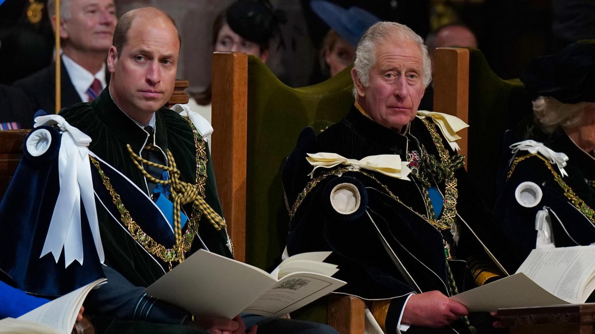 Король Карл III и принц Уильям. Фото: Getty Images