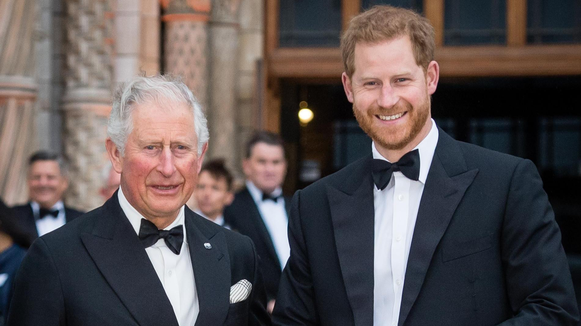 Король Карл III и принц Гарри. Фото: Getty Images