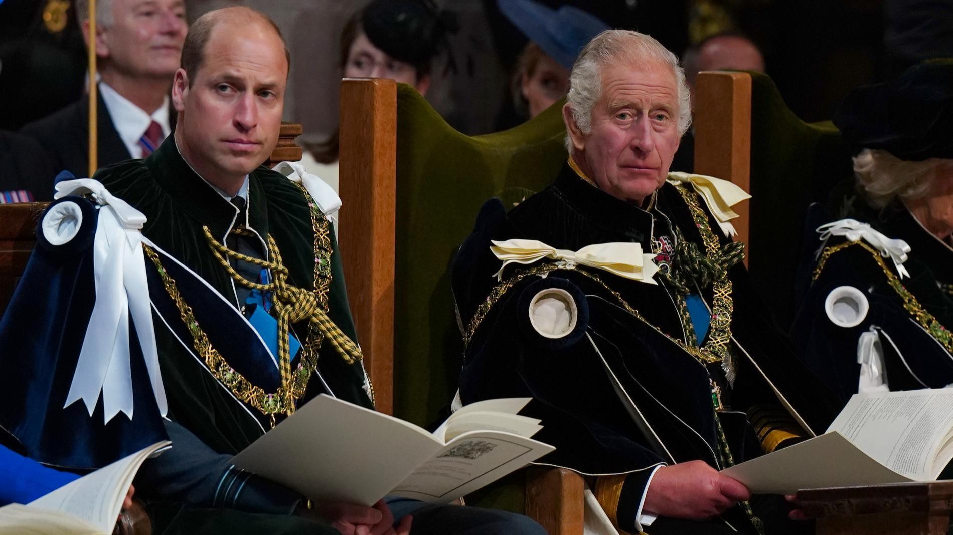 Принц Уильям и Карл III. Фото: Getty Images