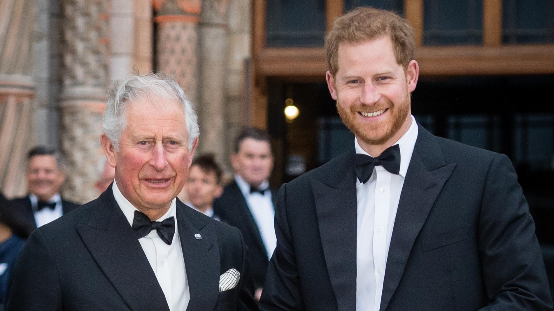 Король Карл III и принц Гарри. Фото: Getty Images