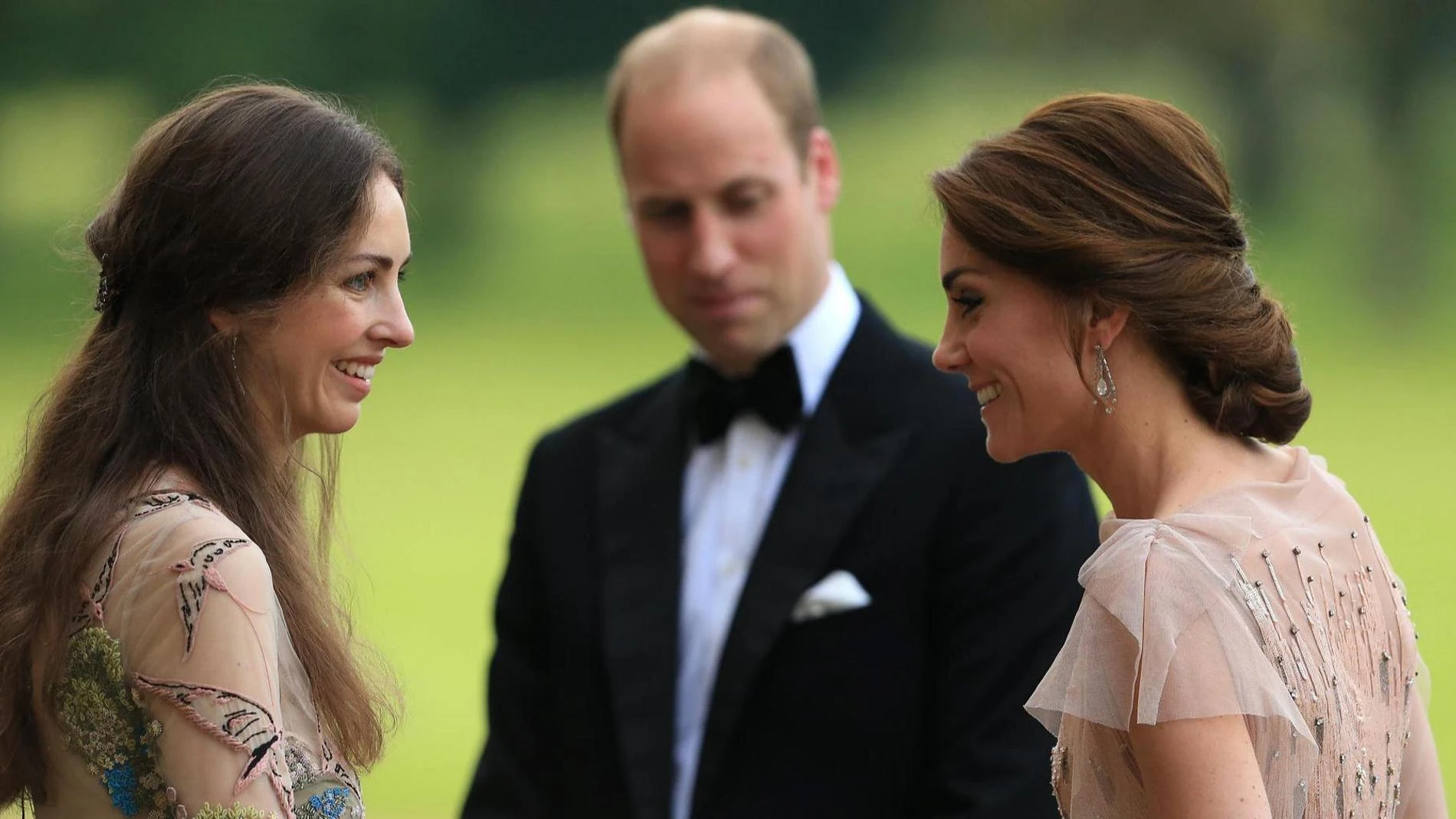 Роуз Хэнбери, принц Уильям и Кейт Миддлтон. Фото: Getty Images