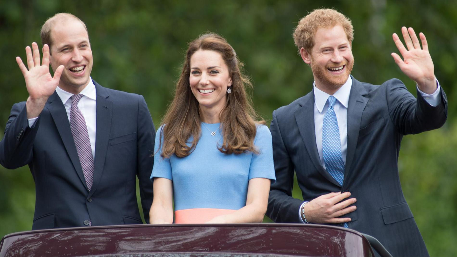 Принц Уильям, Кейт Миддлтон и принц Гарри. Фото: Getty Images