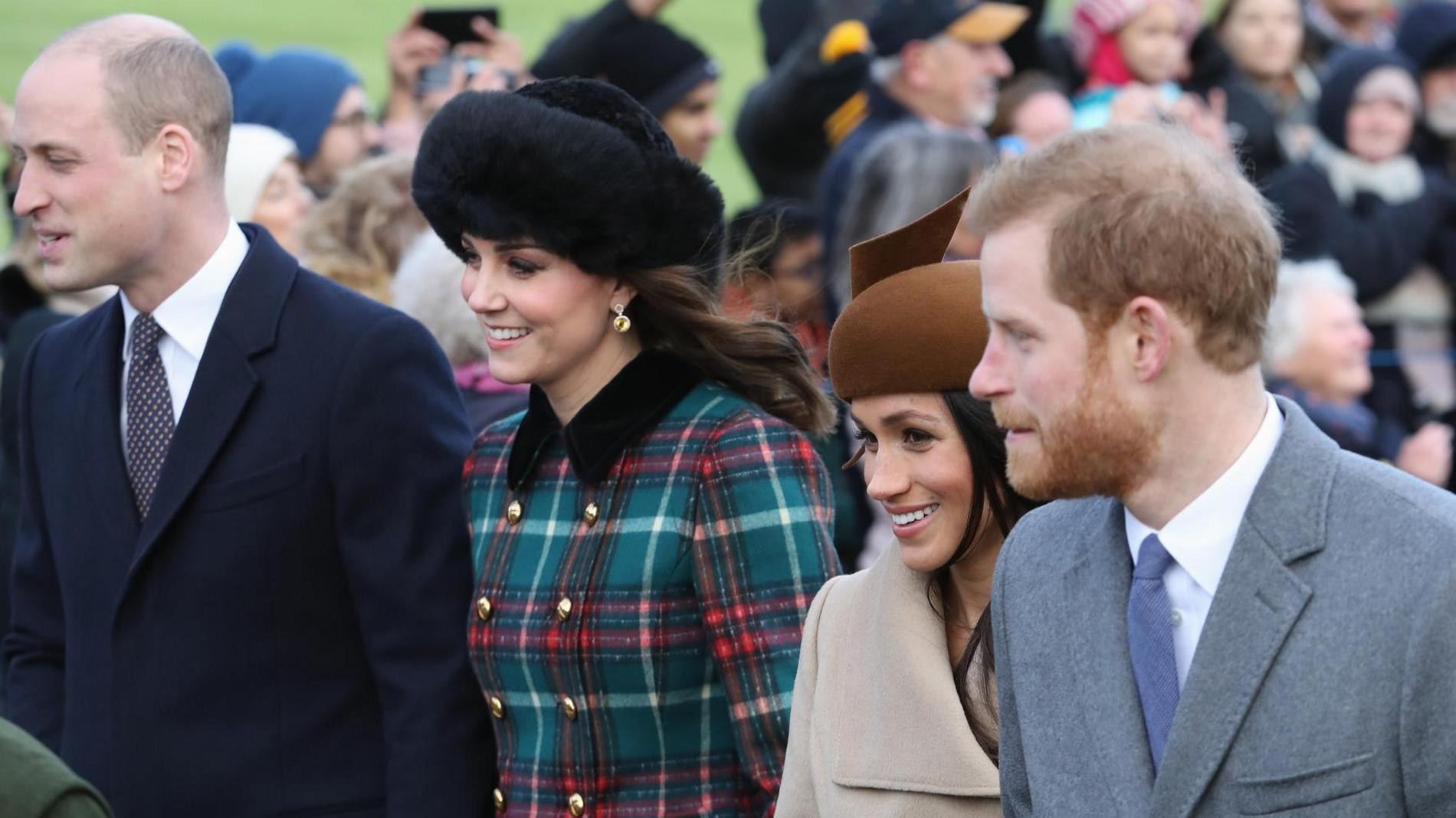Принц Уильям, Кейт Миддлтон, Меган Маркл и принц Гарри. Фото: Getty Images