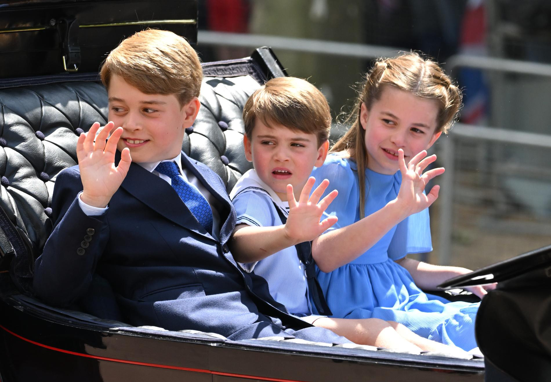 Принцы Джордж и Луи и принцесса Шарлотта. Фото: Getty Images