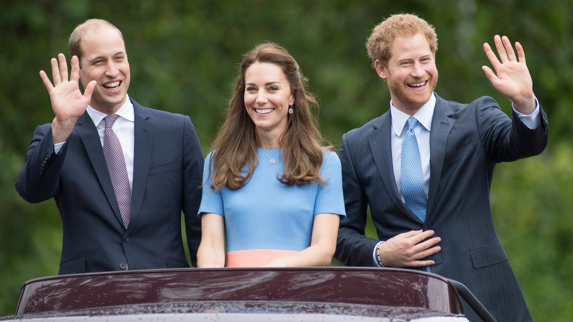 Принц Уильям, Кейт Миддлтон и принц Гарри. Фото: Getty Images