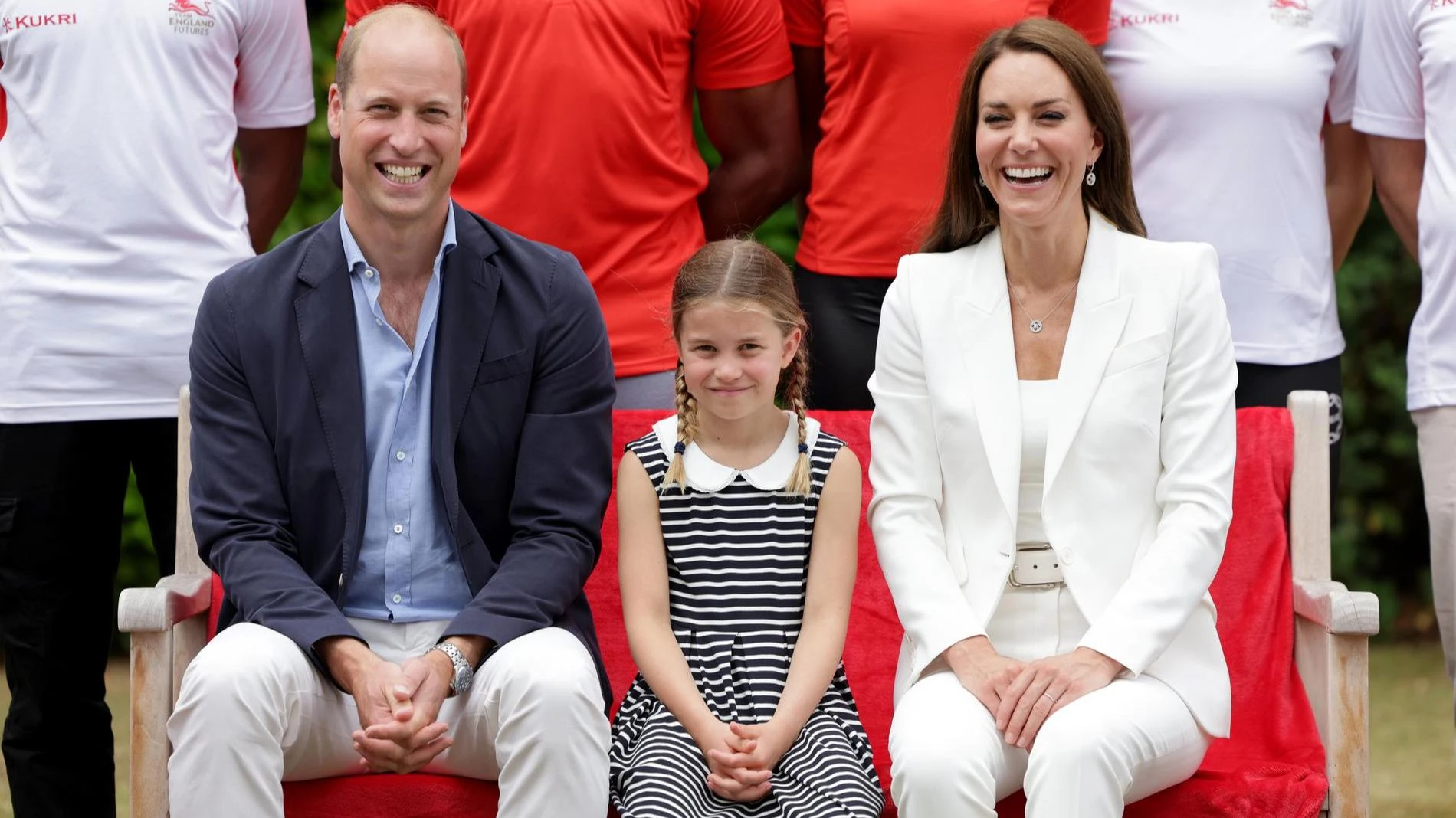 Принц Уильям, принцесса Шарлотта и Кейт Миддлтон. Фото: Getty Images