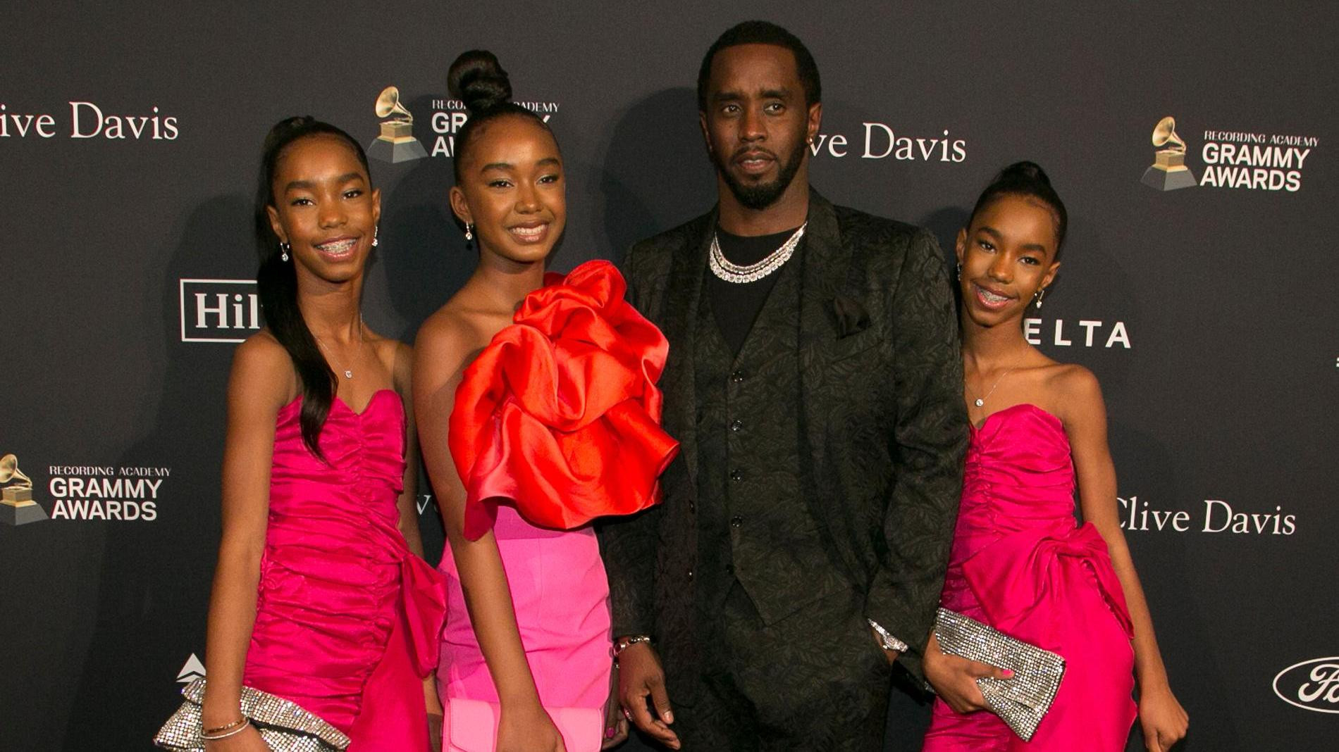 P.Diddy (Шон Комбс) с дочерьми. Фото: Getty Images