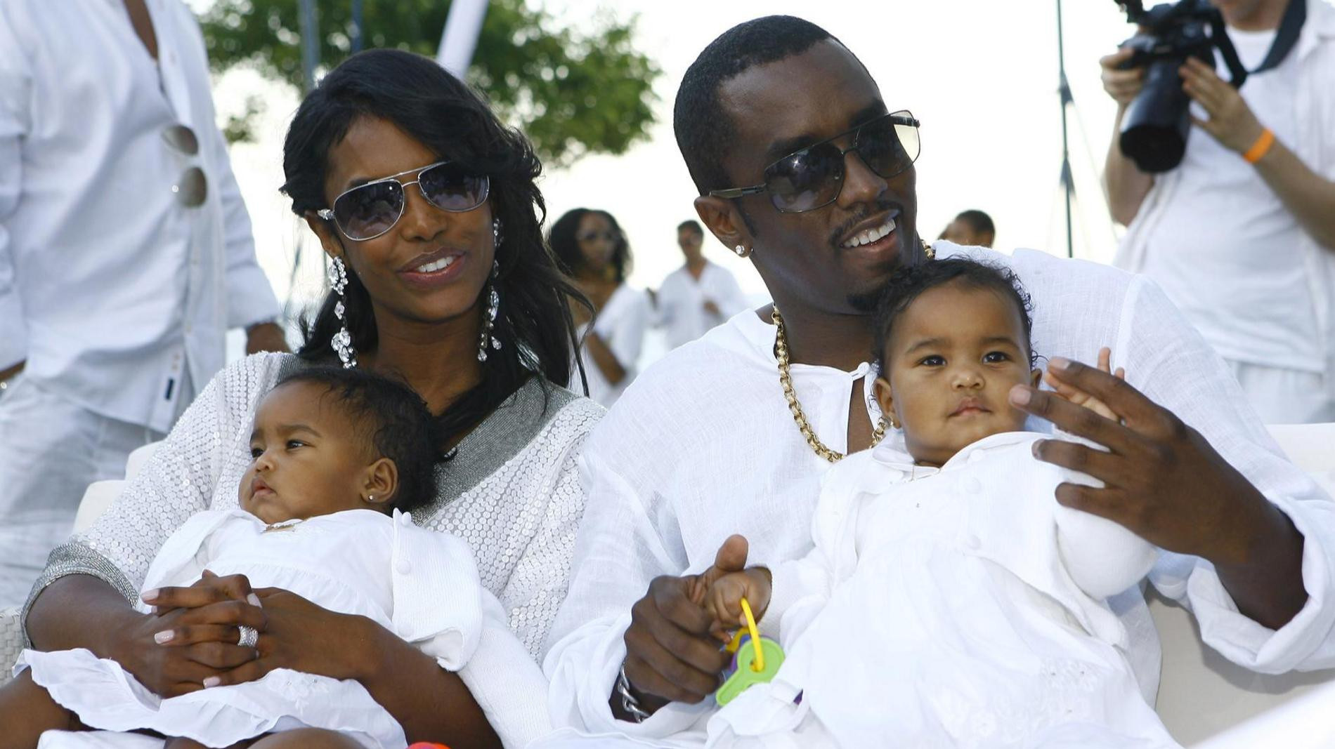 Ким Портер, P. Diddy и их дочери-близняшки. Фото: Getty Images