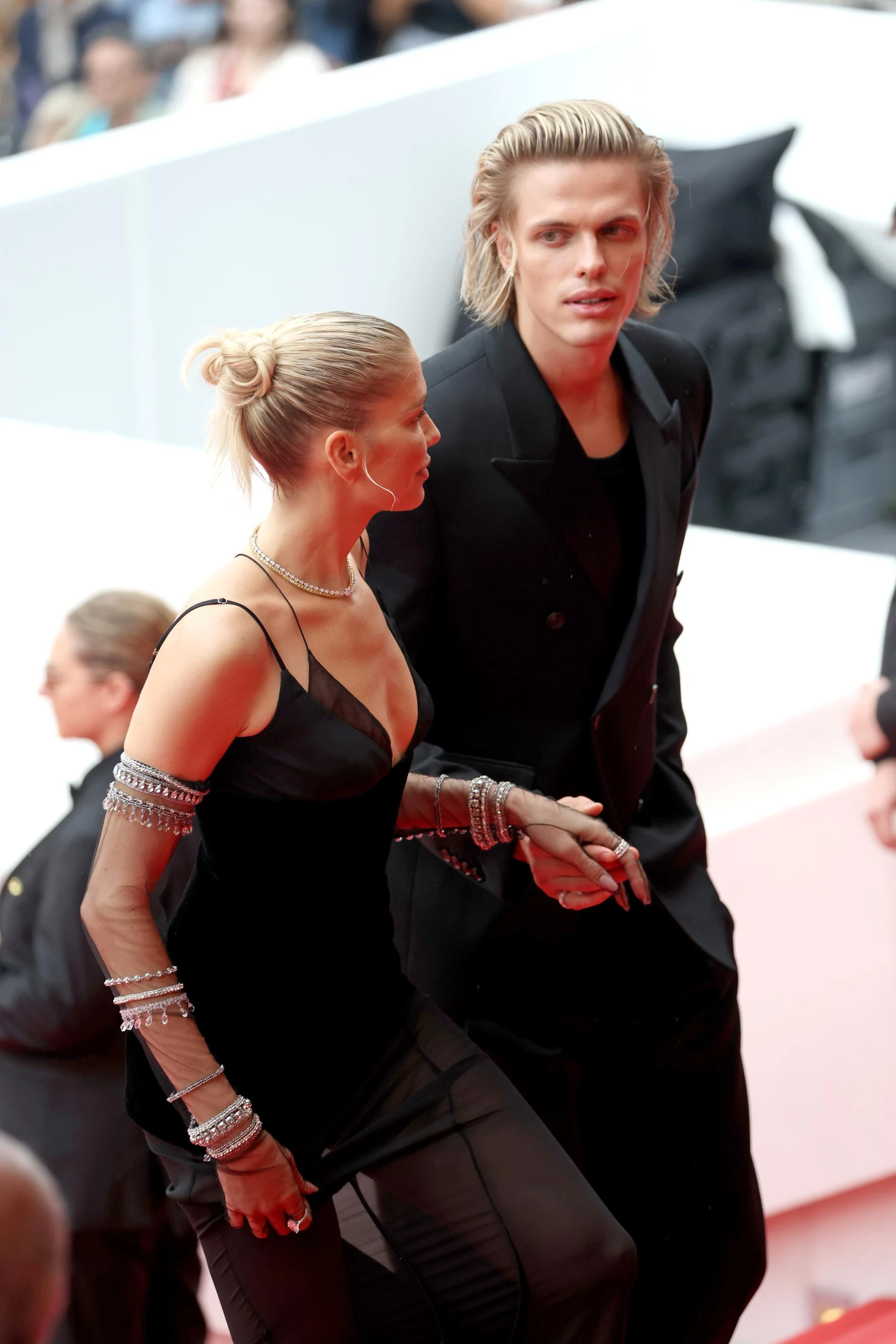 Лена Перминова и Тарас Романов на Каннском кинофестивале. Фото: Getty Images