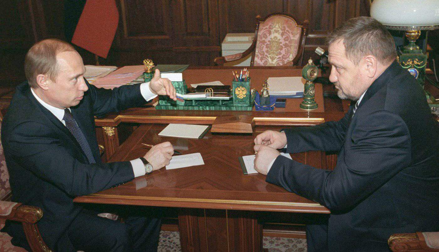 Владимир Путин с Ахматом Кадыровым