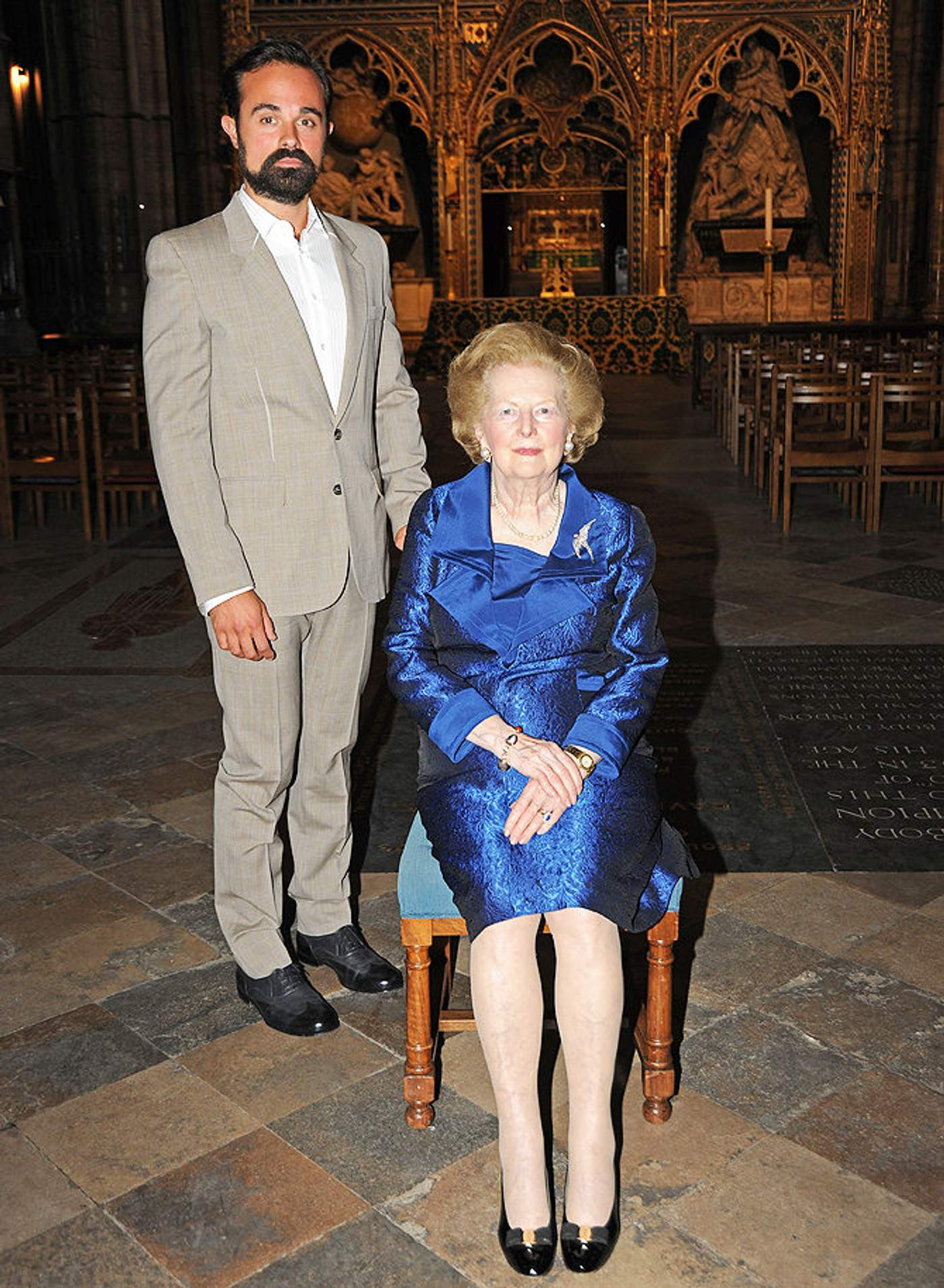 Евгений Лебедев и бывший премьер-министр Великобритании Маргарет Тэтчер. Фото: Tatler