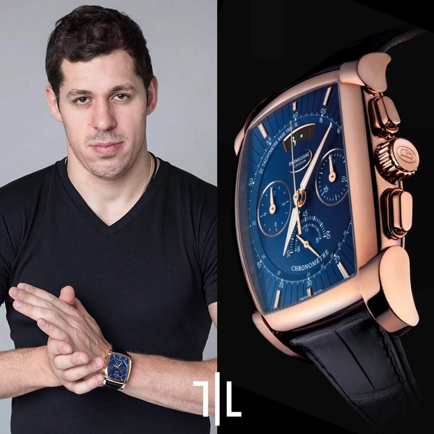Евгений Малкин в Parmigiani Fleurier Kalpa Kalpagraphe Chronometre in 18K. Цена — $ 37 500 (2,3 млн)