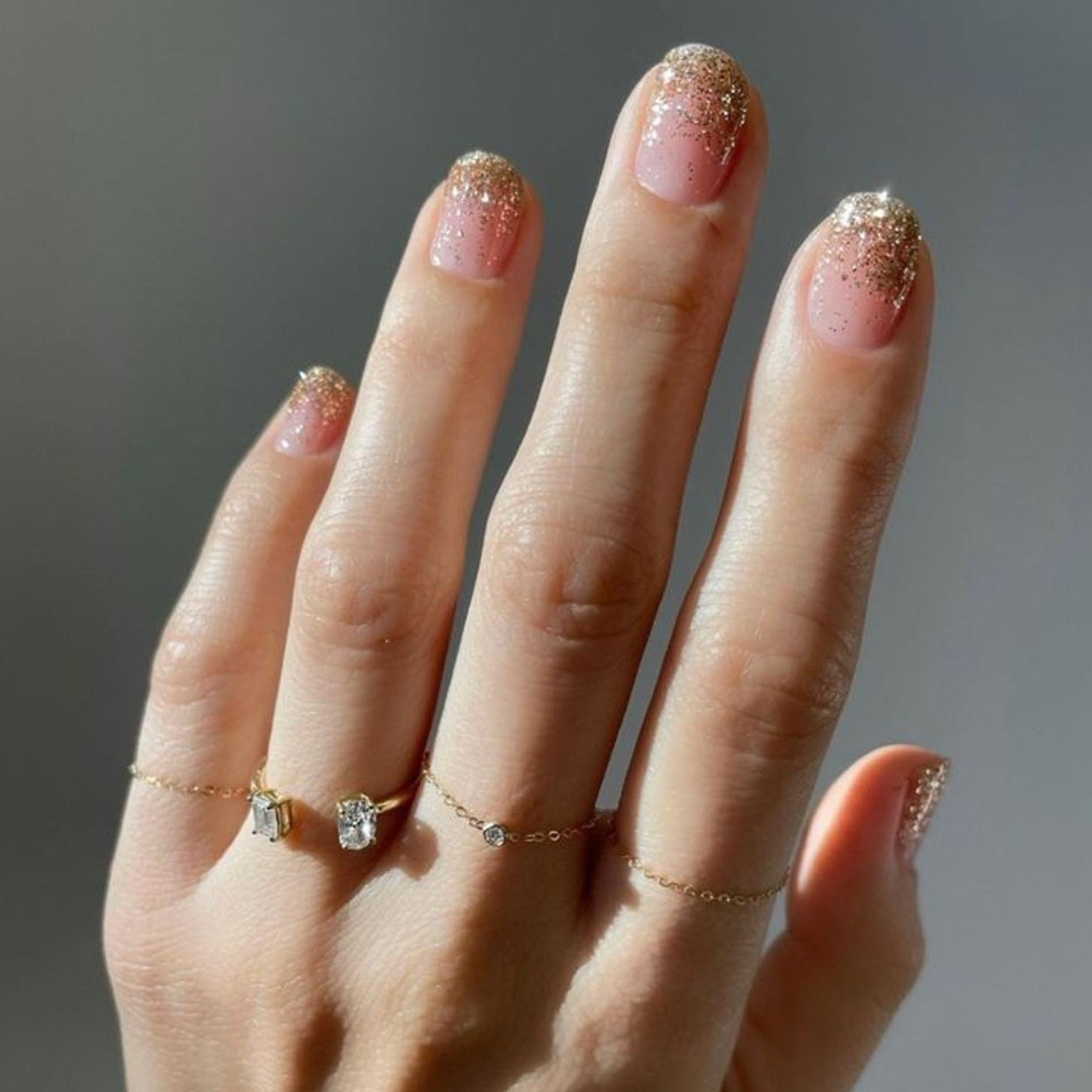 Глиттер ногти