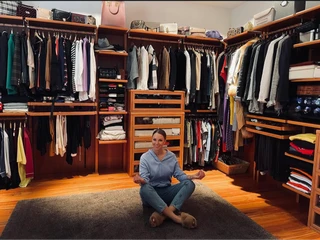 Гардеробная в доме Дибровых. Фото: Инстаграм (запрещён в РФ) @polinadibrova