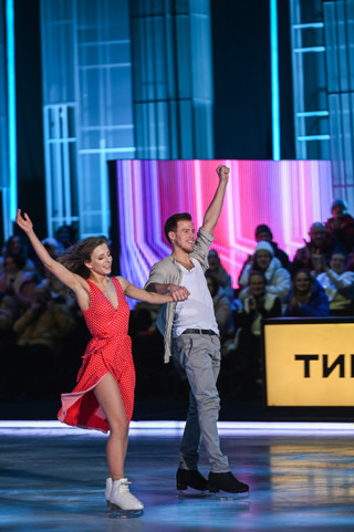 Лиза Арзамасова и Никита Кацалапов — победители шоу «Ледниковый период». Фото: Super / Марченко Александра