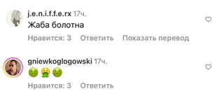 Комментарии хейтеров на страницы Анны Линниковой в Инстаграме (запрещен в РФ)