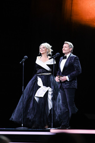 Ведущие вечера — Николай Басков и Татьяна Веденеева. Фото: Super / Марченко Александра 