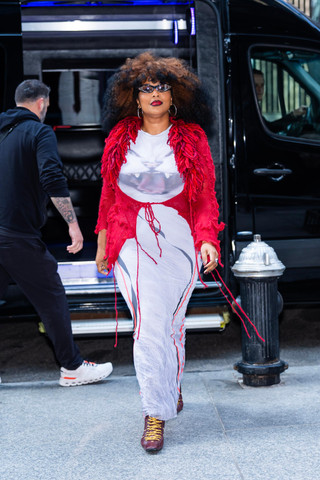 Лиззо в Нью-Йорке, март 2025 года. Фото: Getty Images