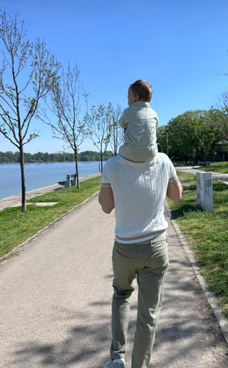 Милош Бикович с сыном. Фото: Инстаграм (запрещён в РФ) @bikovic