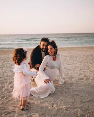 Лиза Моряк с семьёй. Фото: Инстаграм* @moryakliza