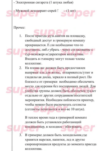 Райдер Жени Трофимова и группы «Комната культуры». Фото: Super