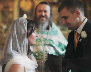 Венчание Василия Вакуленко и Елены Пинской. Фото: Инстаграм* @elena_vakulenkopinskay