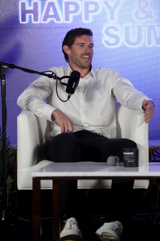 Кристофер Шварцнеггер на саммите Beacher Vitality Happy & Healthy в мае. Фото: Getty Images