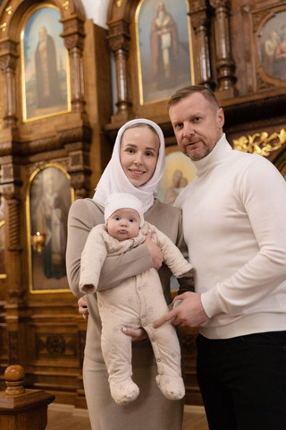 Вячеслав Малафеев и Ангелина Шканова с сыном Александром. Фото: Telegram-канал Вячеслав Малафеев