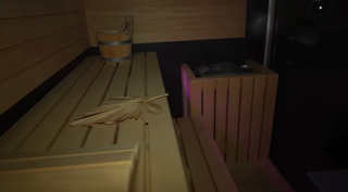 Сауна в доме Дибровых. Фото: НТВ