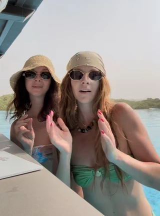 Наталья Подольская с сестрой Юлианой. Фото: Инстаграм (запрещён в РФ) @nataliapodolskaya