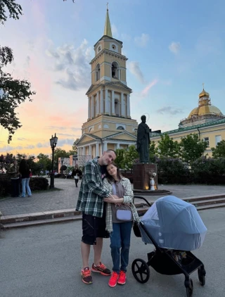 Катерина Шпица с мужем и сыном. Фото: Соцсети Катерины Шпицы