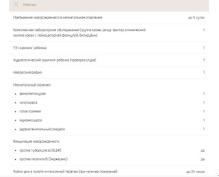 Что входит в стандартный пакет: