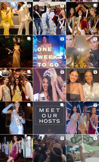 Отсутствие фотографий Анны Линниковой в официальном аккаунте конкурса в Инстаграме (запрещен в РФ)