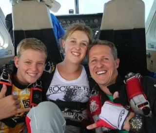 Михаэль Шумахер и его дети — Мик и Джина. Фото: Инстаграм*