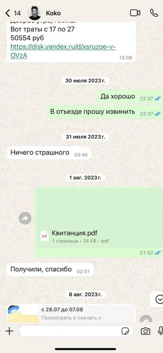 Скриншот: Telegram @minaevlife