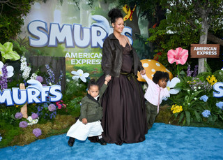Рианна с сыновьями от A$AP Rocky. Фото: Getty Images